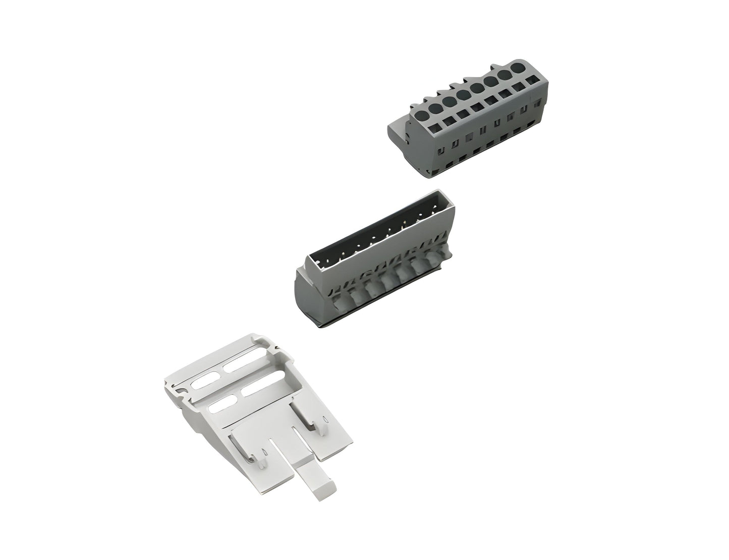 Wohner 8-Pole Connector, with Support, 250 V (32511)