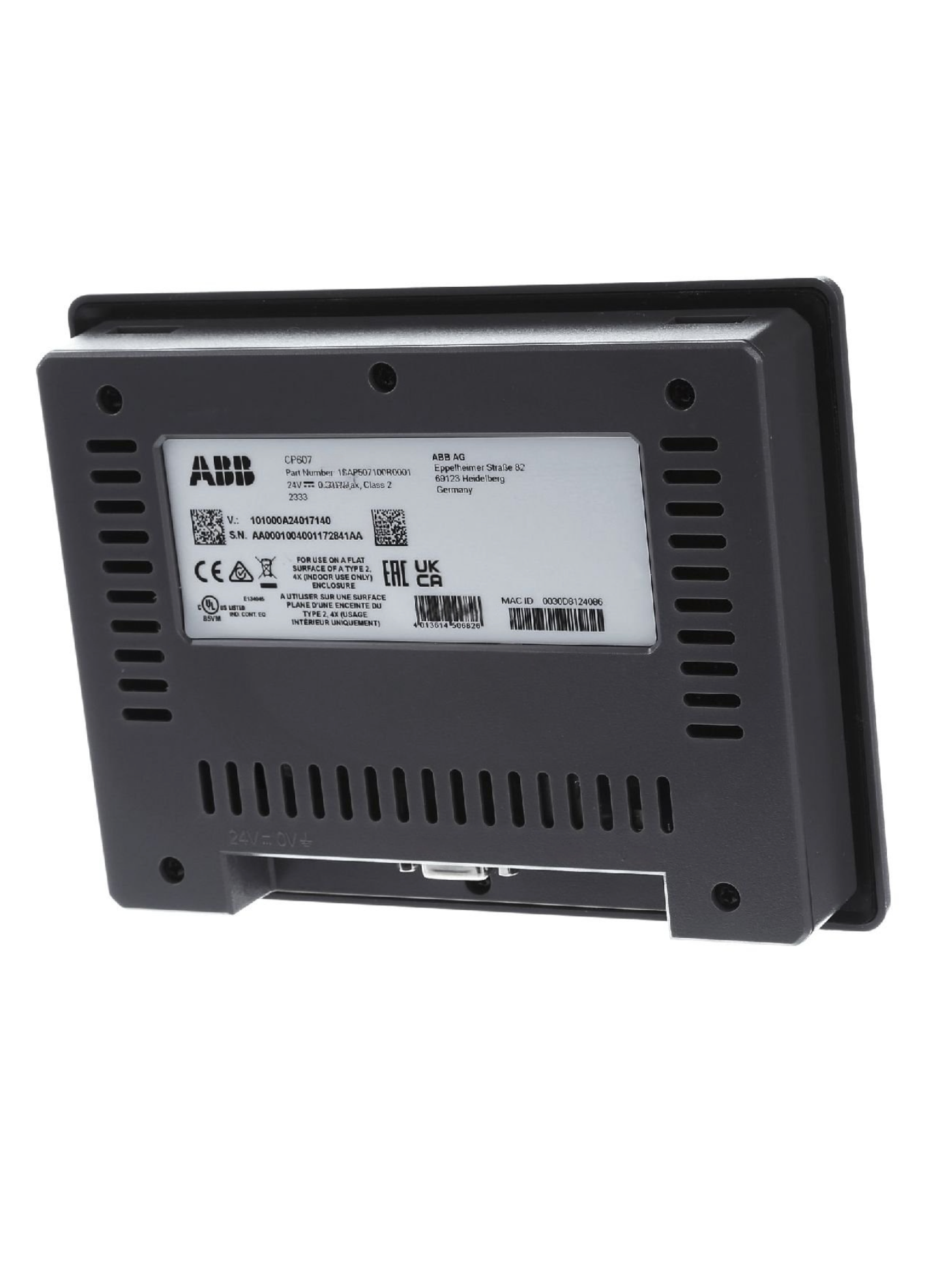 ABB colour touch screen 7 inches 800x480 - Recessed mounted monitor TFT (1SAP507100R0001)