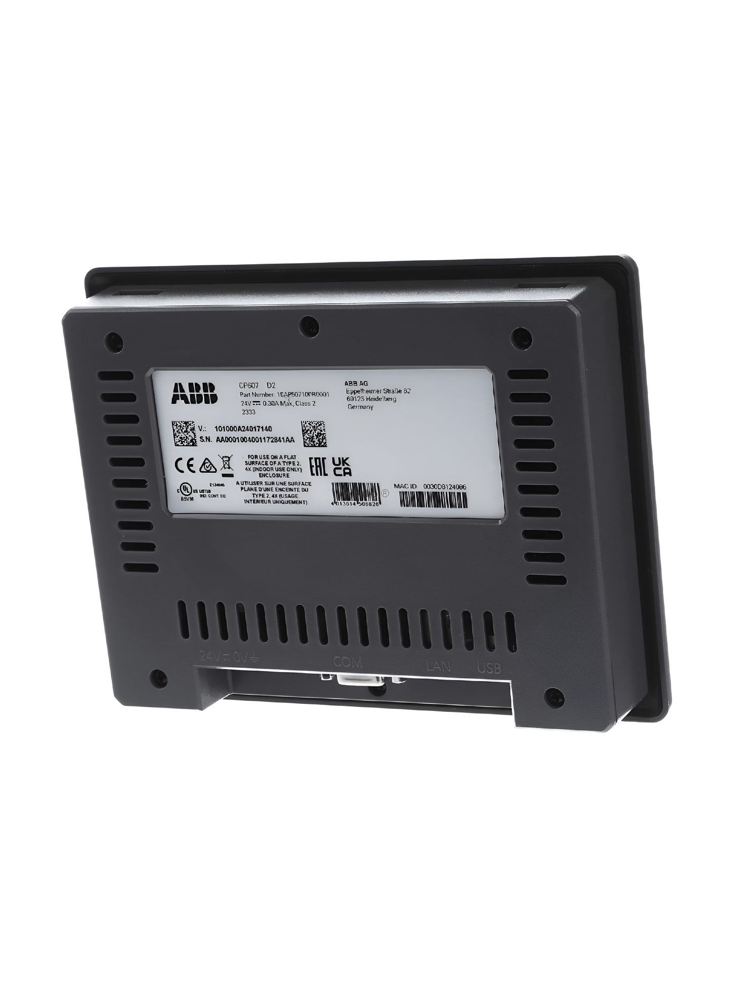 ABB colour touch screen 7 inches 800x480 - Recessed mounted monitor TFT (1SAP507100R0001)