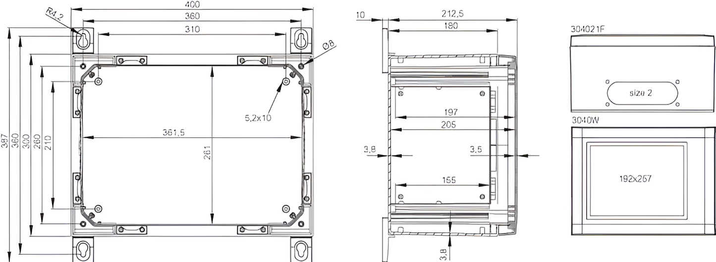 ARCA IEC Wall-Mounted Enclosure (304021)