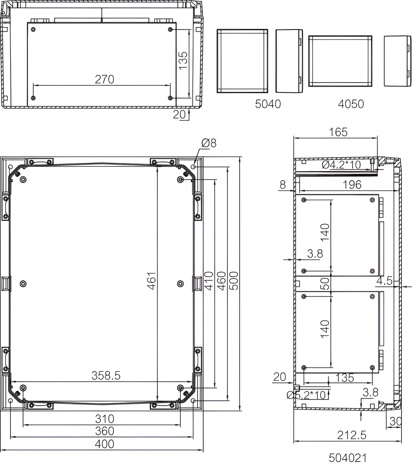 ARCA IEC – Wall-Mounted Enclosure (504021)