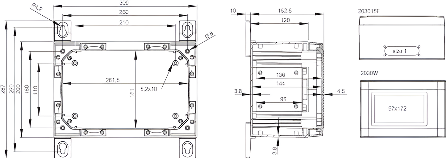 ARCA IEC Wall Mounted Enclosure 203015