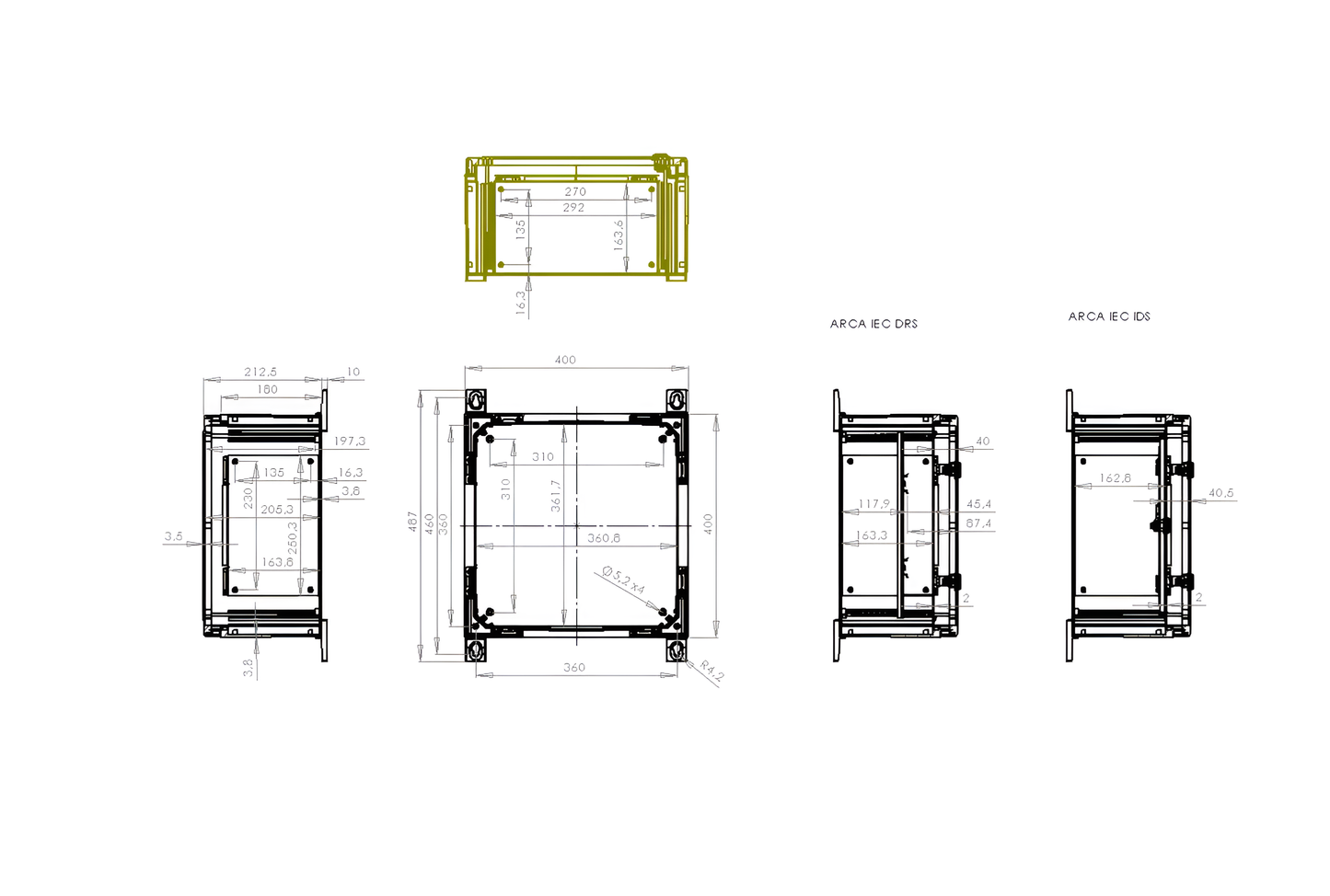 ARCA IEC Wall-Mounted Enclosure (404021)