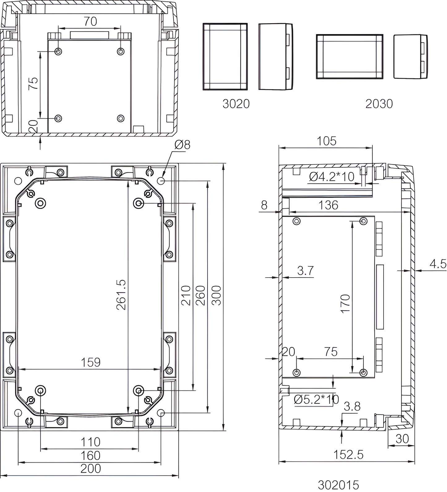 ARCA IEC Wall-Mounted Enclosure (302015)