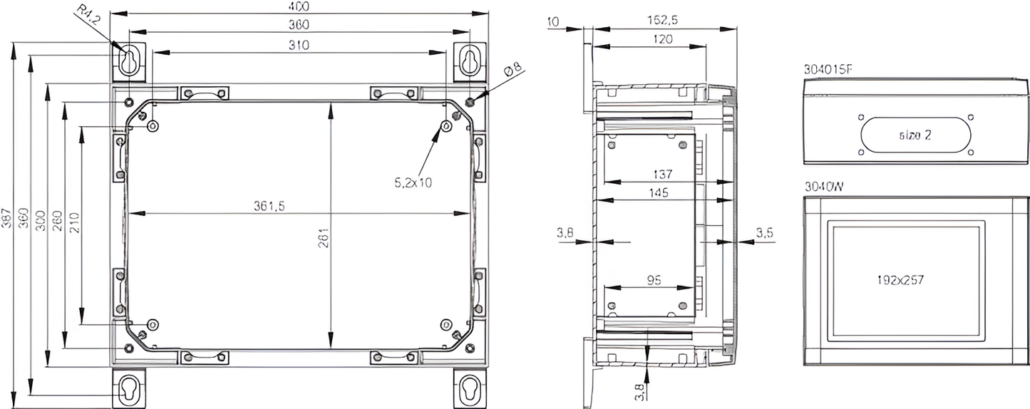 ARCA IEC Wall-Mounted Enclosure (304015)