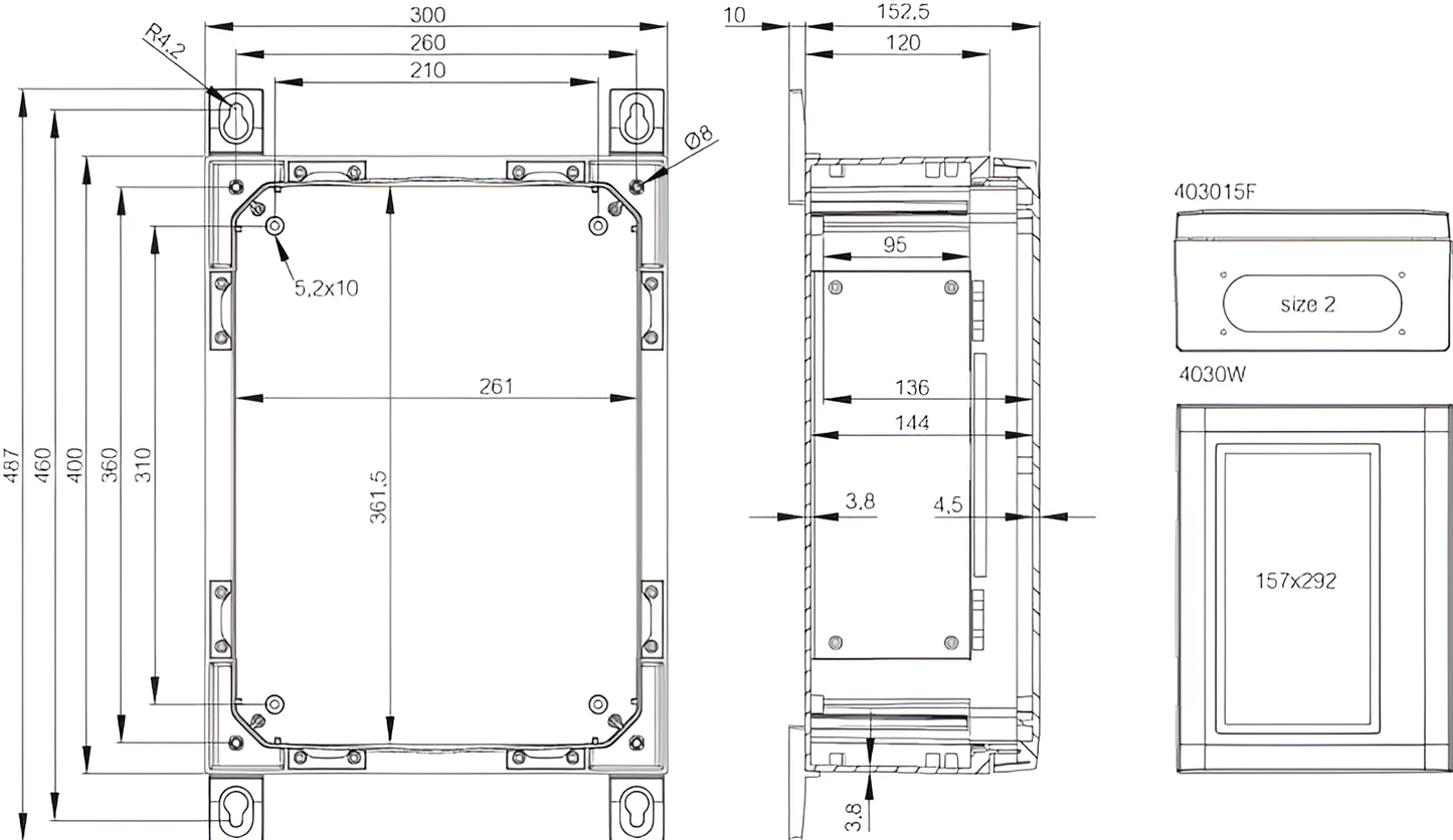 ARCA IEC Wall-Mounted Enclosure (403015)