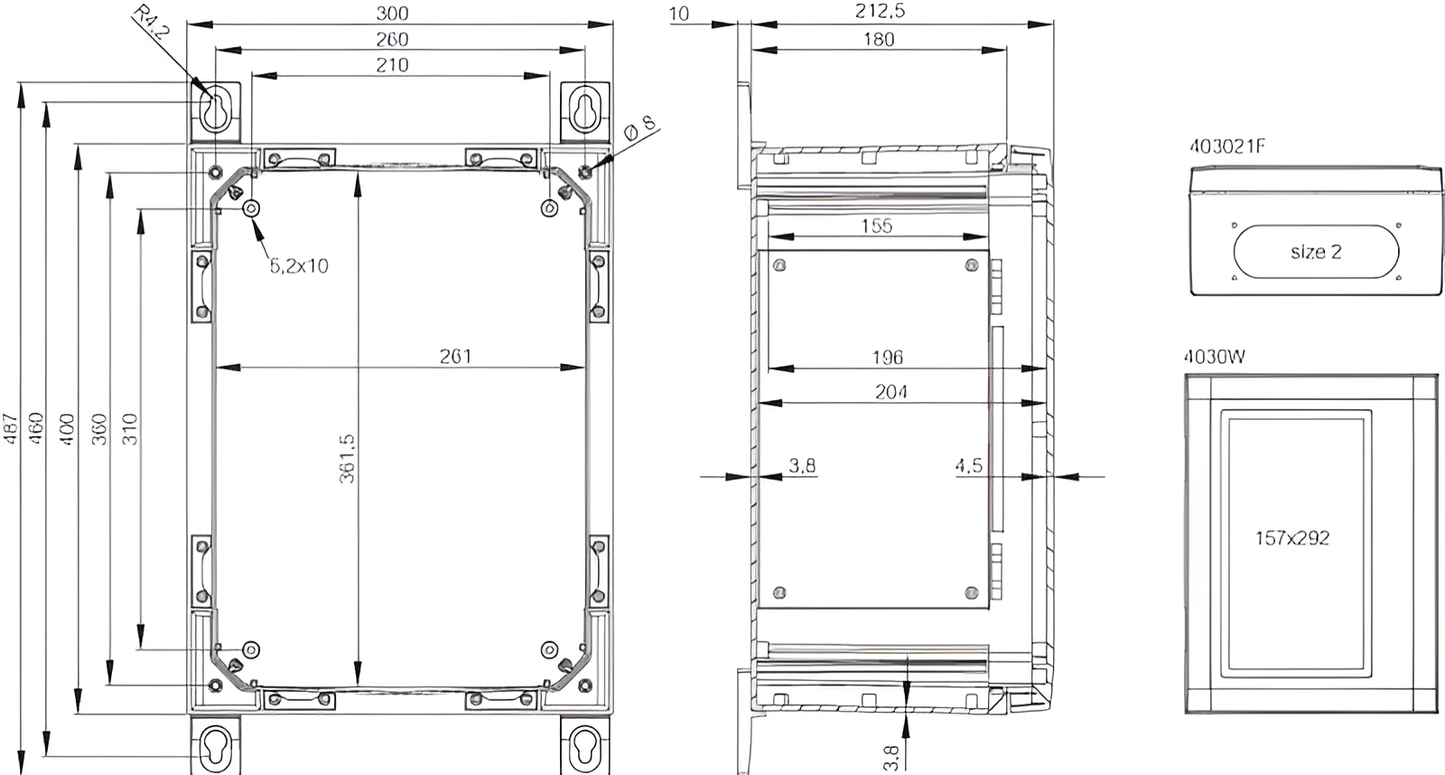 ARCA IEC Wall-Mounted Enclosure (403021)
