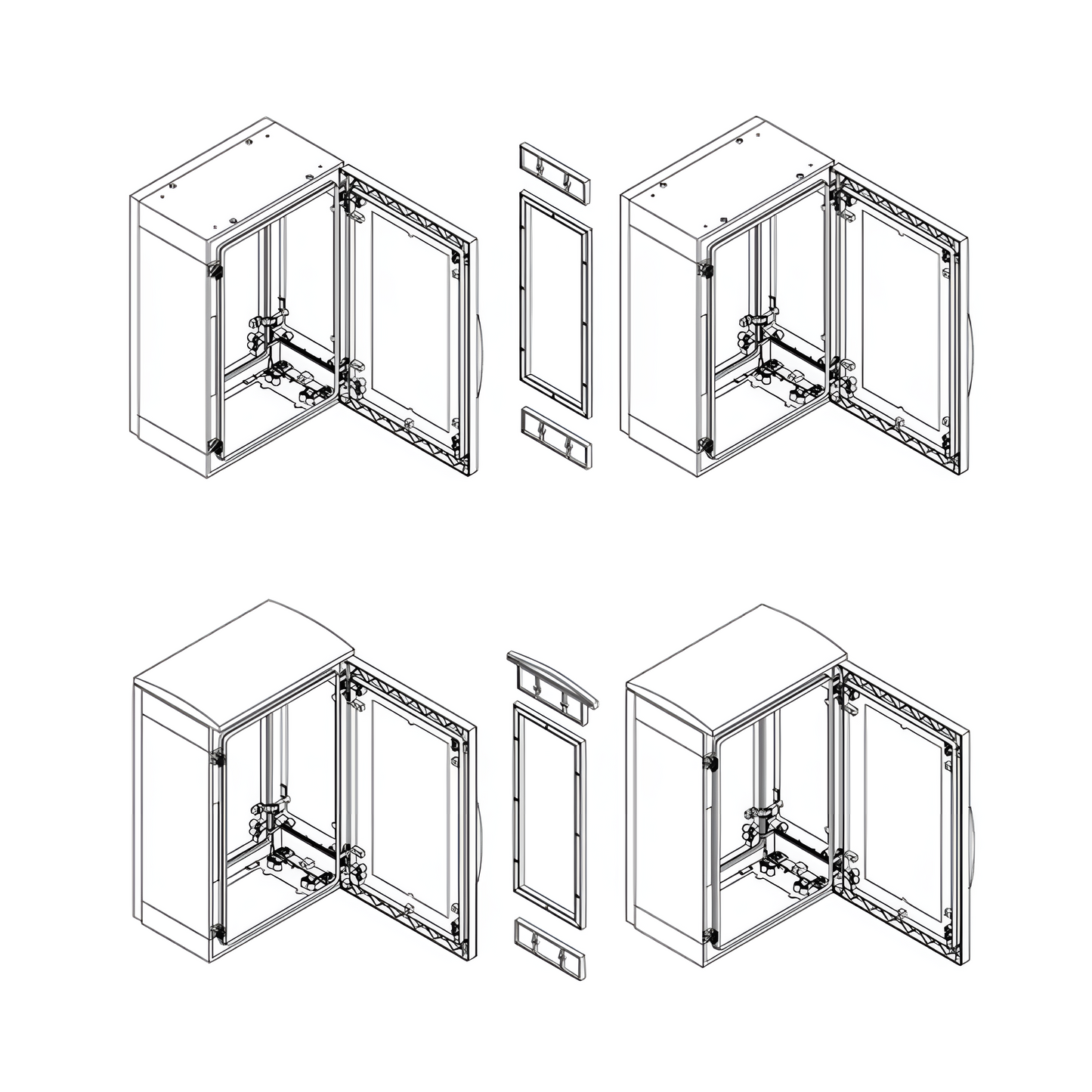 Schneider Electric Aesthetic Trim Kit for Coupling Enclosures (NSYSUPLA4G)
