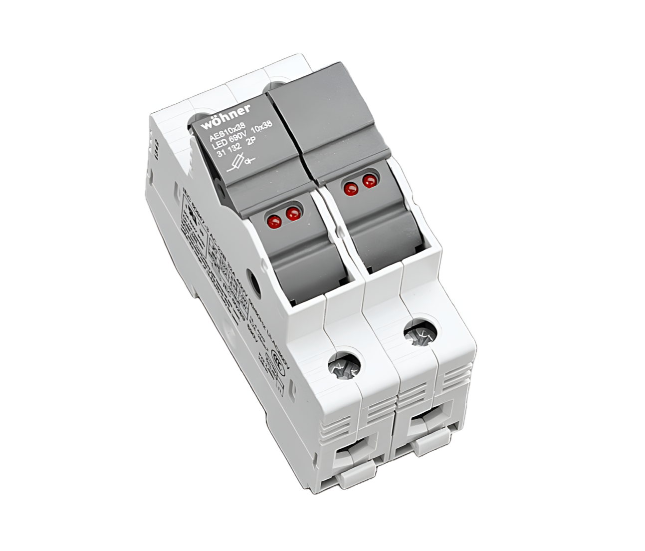 Wohner Holder for Cylindrical Fuses, N Left Mounted (31132)