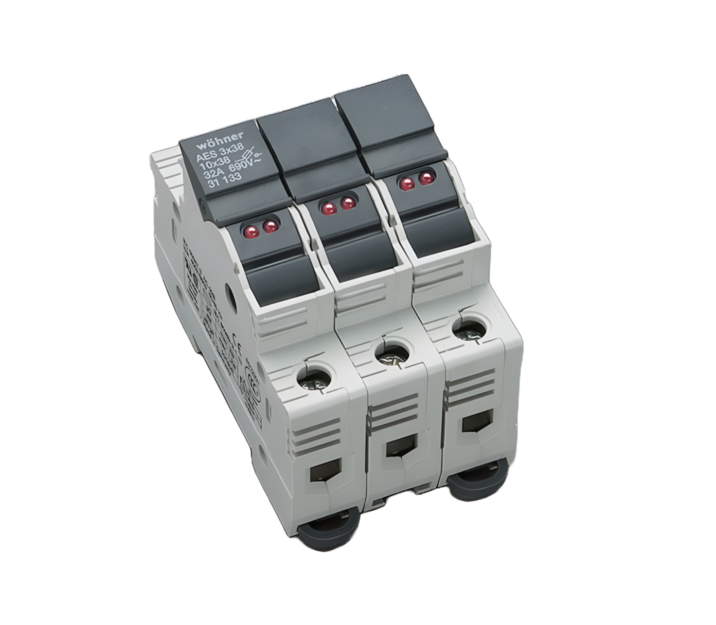 Wohner Holder for Cylindrical Fuses, N Left Mounted (31133)