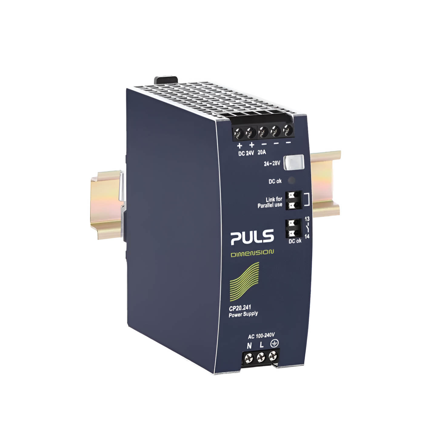PULS - DIN rail power supplies for 1-phase system 24 V, 20 A (CP20.241)