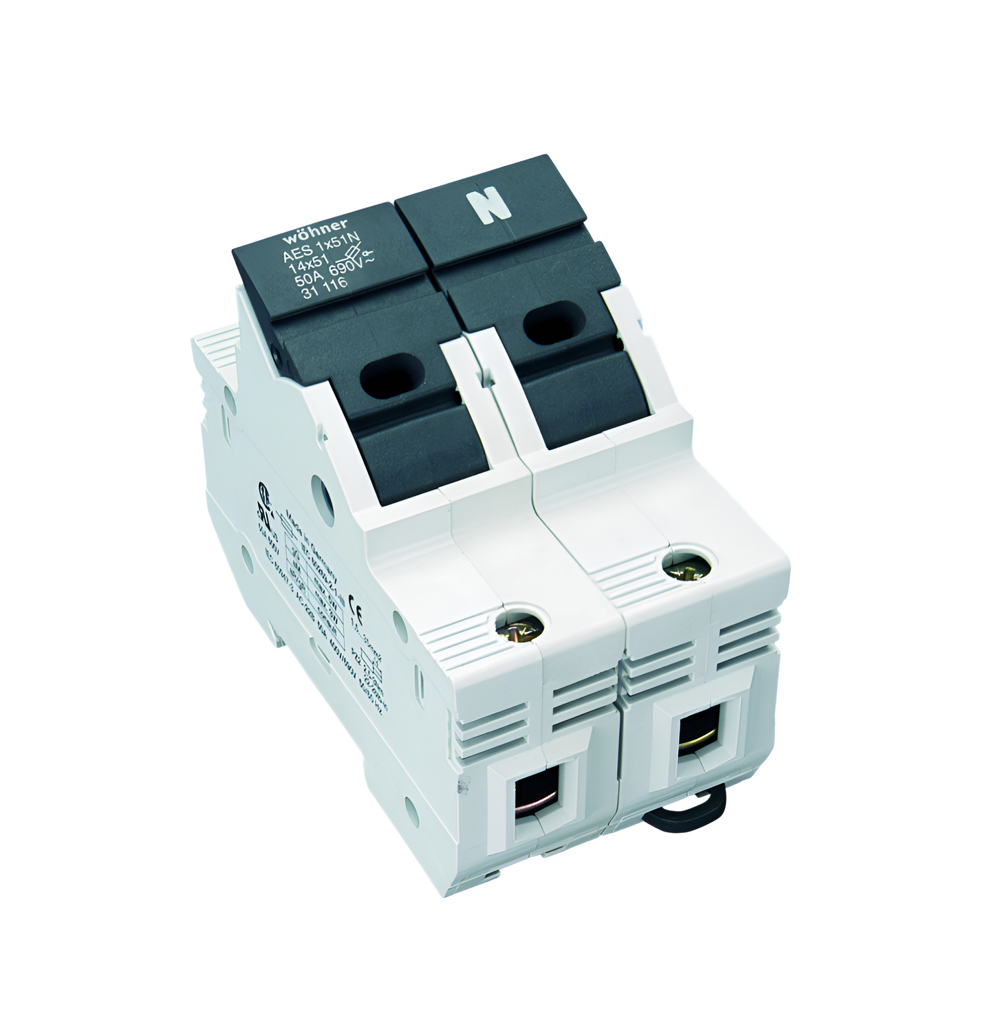 Holder for Cylindrical Fuses (31116)