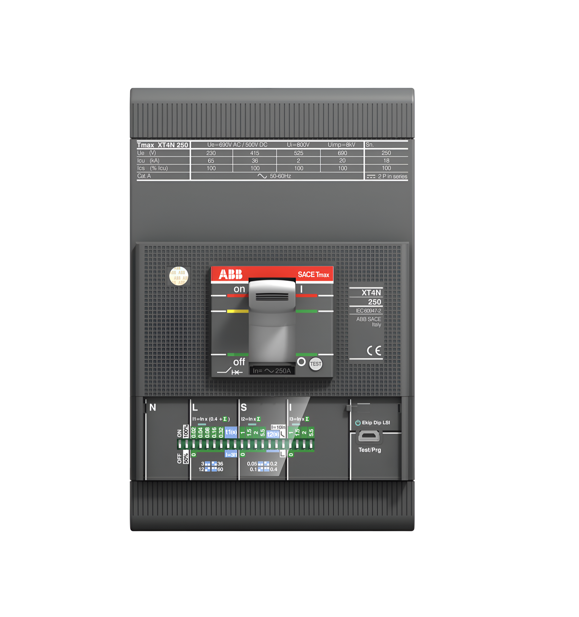 ABB 3-Pole Circuit Breaker (XT4N 160 TMA 160-1600)