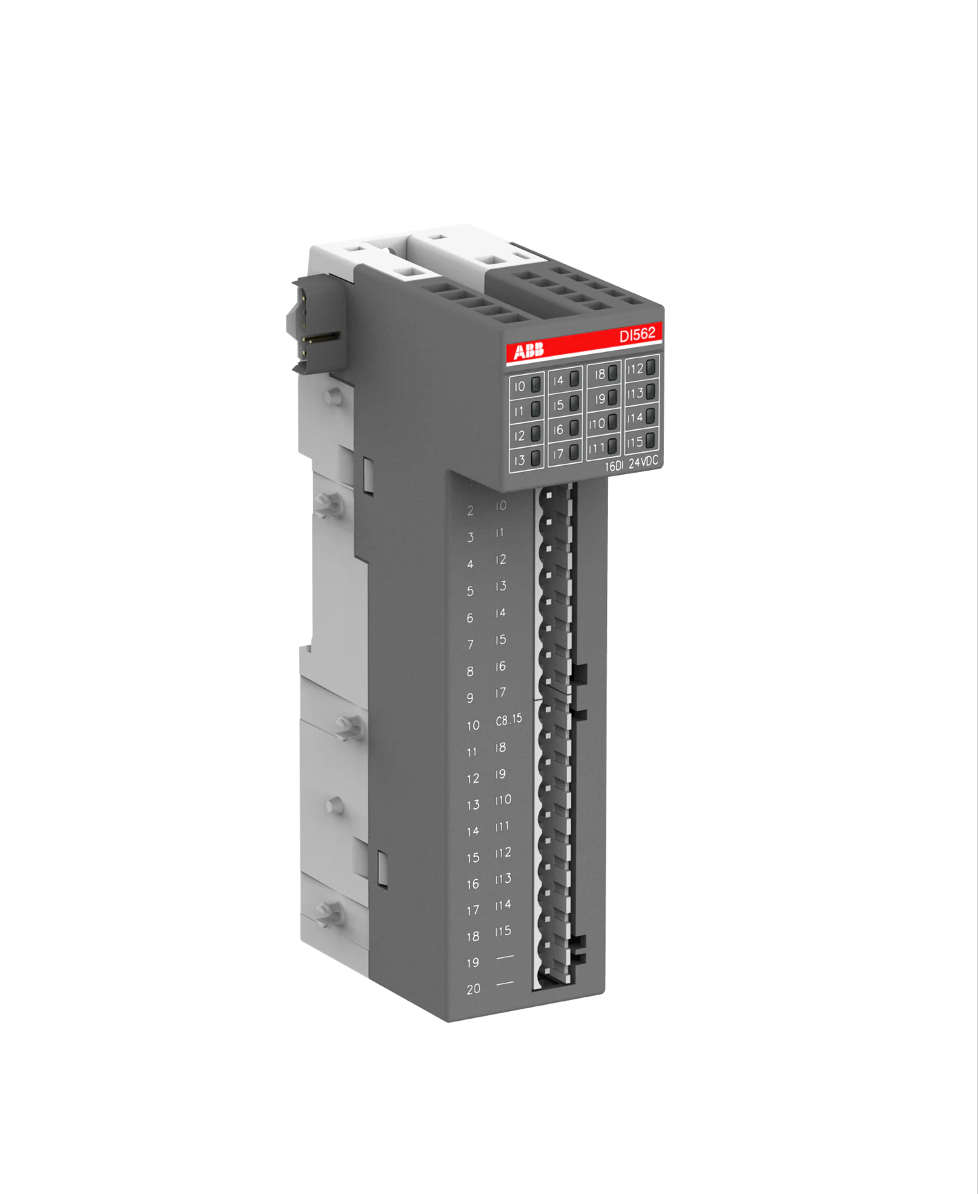 Digital input module. 16 DI sink/source: 24VDC - DI562 (1TNE968902R210 ...