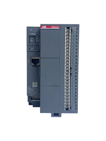 ABB Processor module. Memory 2MB. 12 DI 24 VDC. 6 DO-Relay. 2 DC 24VDC. Ethernet interface. 2 option slots (1SAP123500R0172)