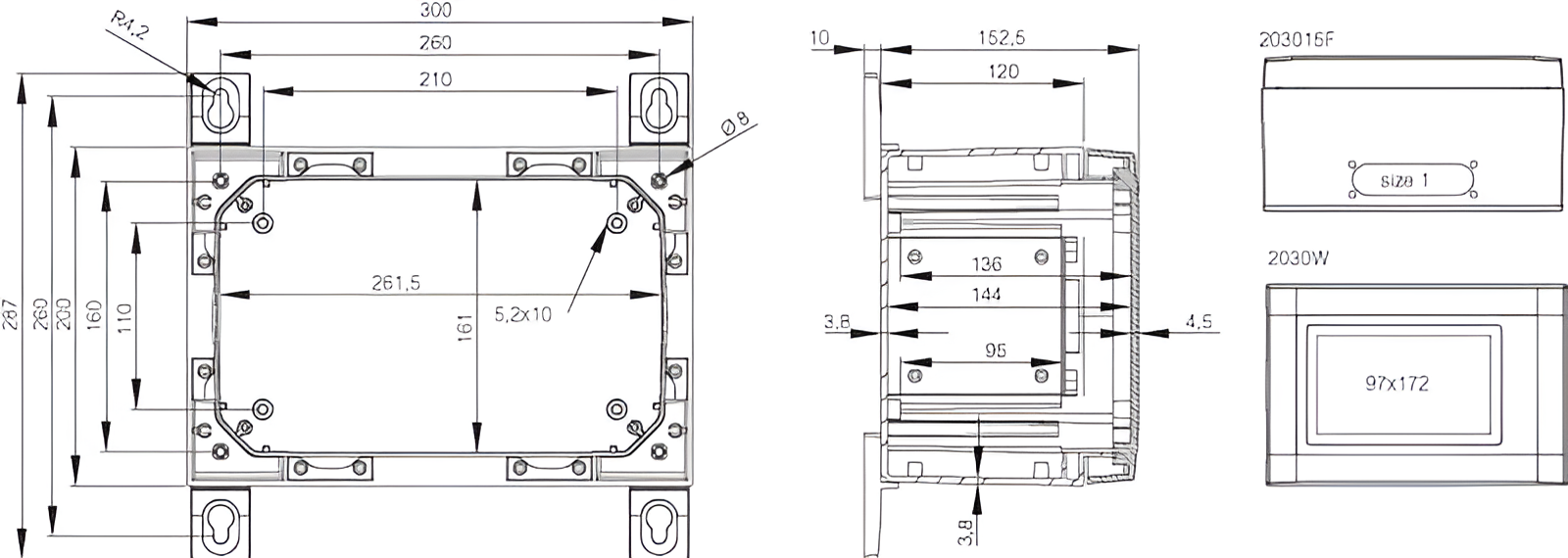 ARCA IEC Wall Mounted Enclosure 203015