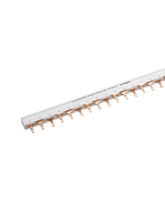 Wohner Comb Type Busbar, Insulated, 3-pole, Bridge Type (31102000A)