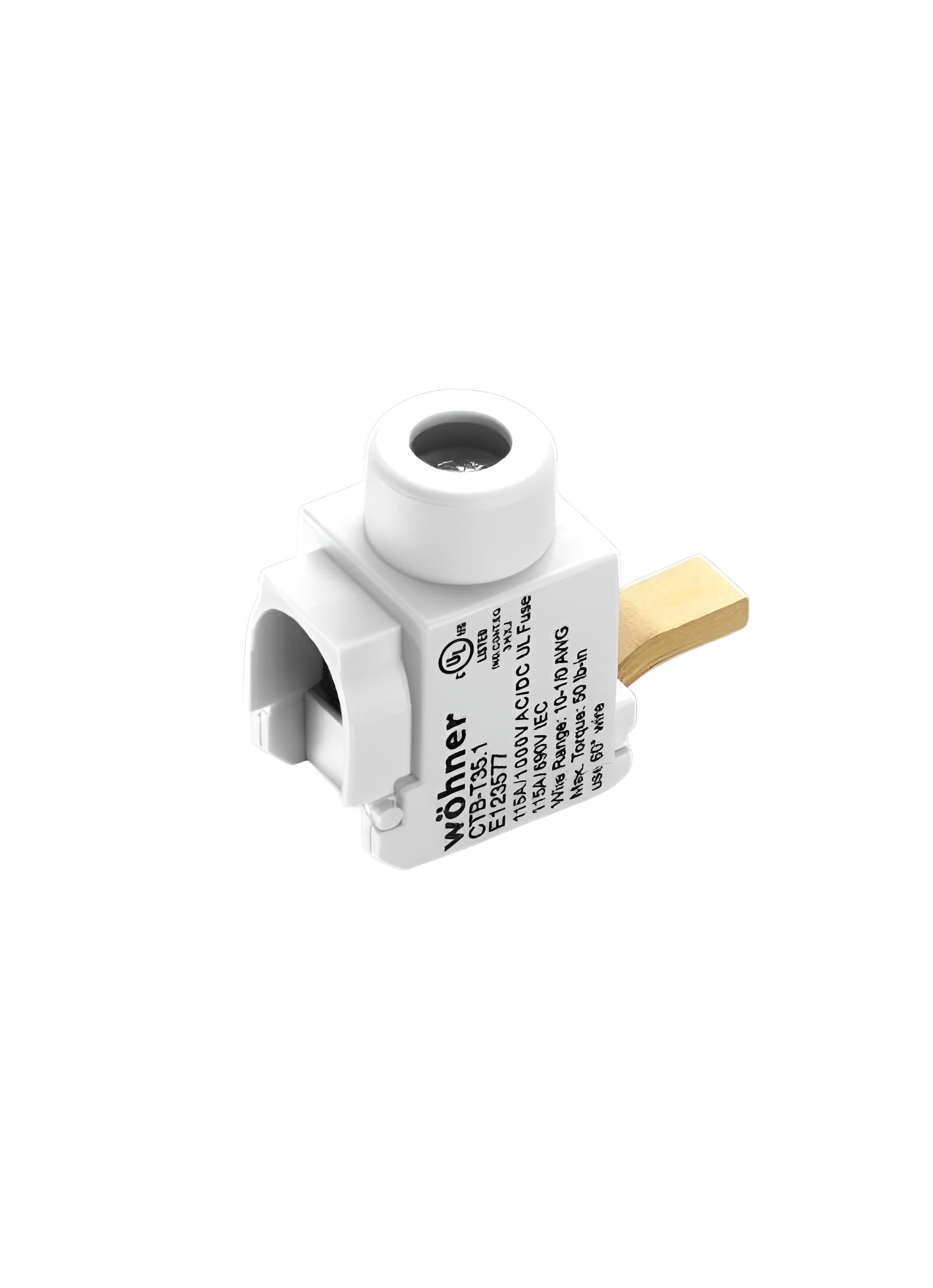 Wohner Connecting Terminal, Front Connection (31039)