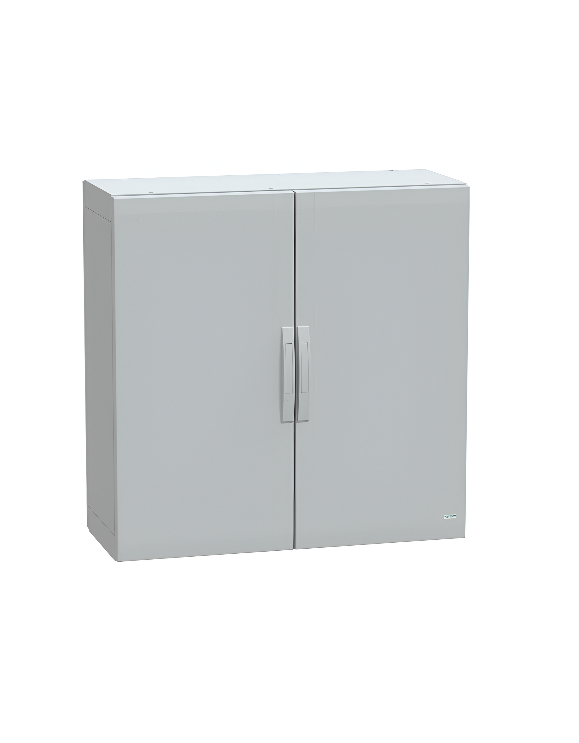 NSYPLA10104G Schneider Thalassa PLA GRP - NSYPLA GRP 1000H x 1000W x 420mmD Floor Standing Enclosure with Double Plain Grey Doors; IP65; RAL7035