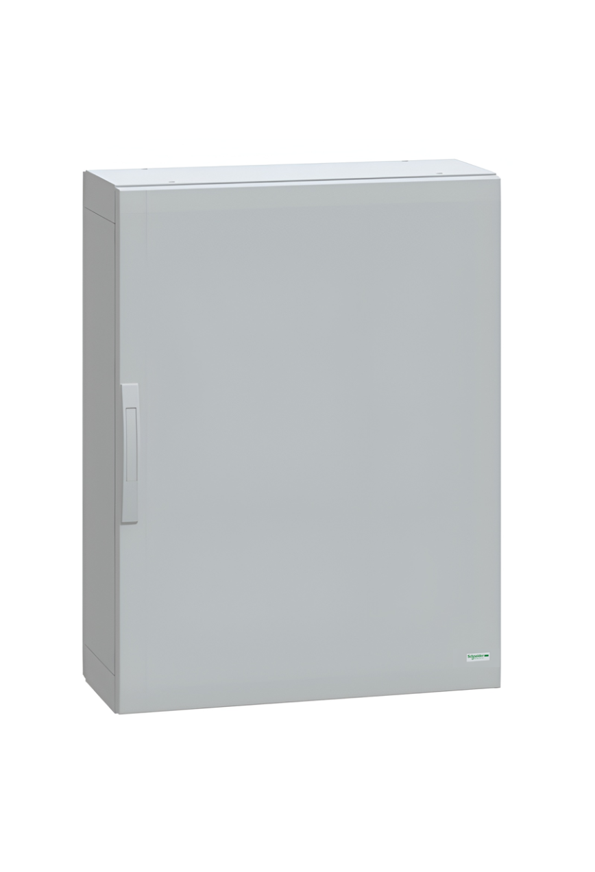 Schneider Thalassa PLA GRP - NSYPLA GRP 1000H x 750W x 320mmD Floor Standing Enclosure with Single Plain Grey Door; IP65; RAL7035 - NSYPLA1073G