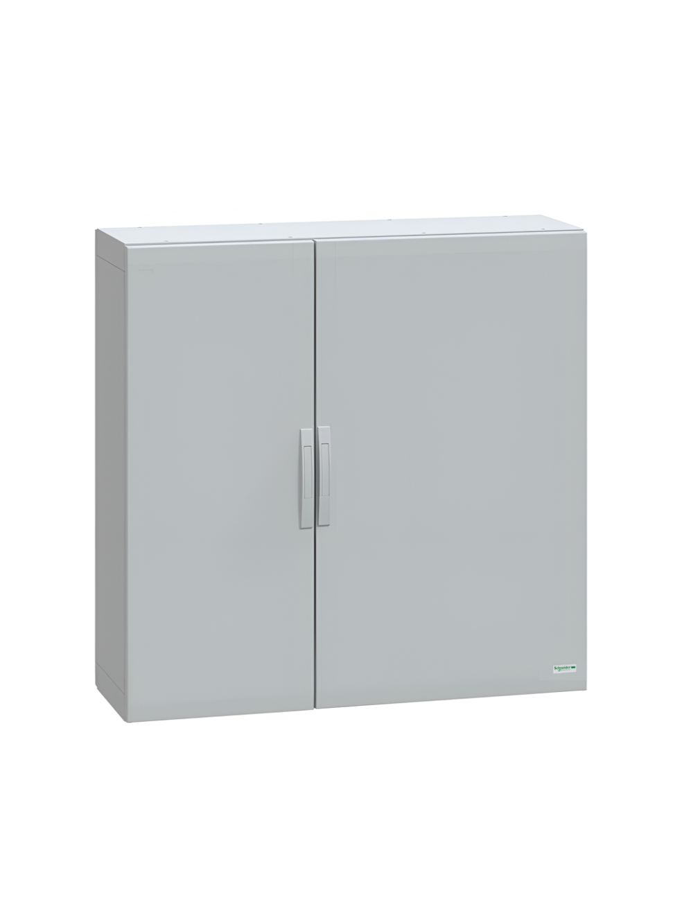 Schneider Thalassa PLA GRP - NSYPLA GRP 1250H x 1250W x 420mmD Floor Standing Enclosure with Double Plain Grey Doors; IP65; RAL7035 - NSYPLA12124G