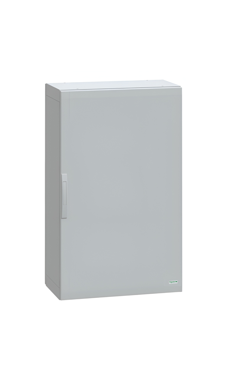 Schneider Thalassa PLA GRP - NSYPLA GRP 1250H x 750W x 420mmD Floor Standing Enclosure with Single Plain Grey Door; IP65; RAL7035 - NSYPLA1274G