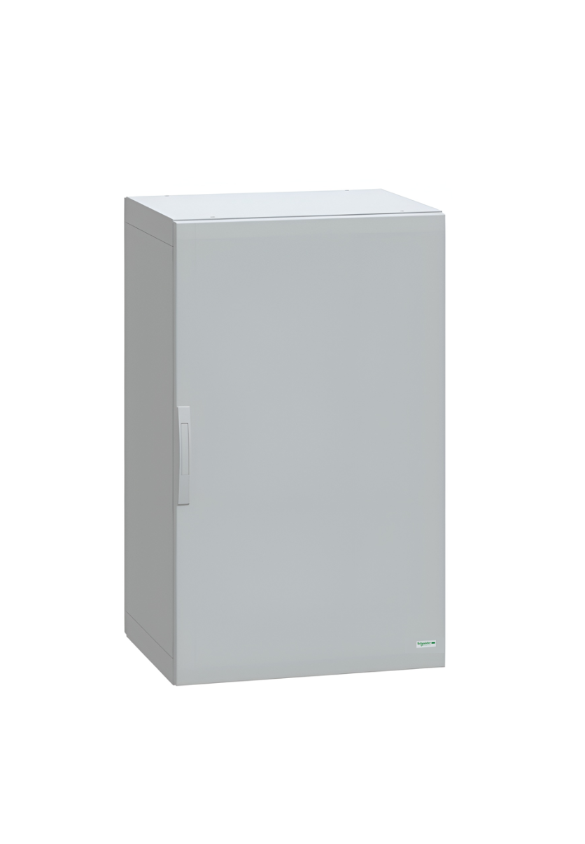 Schneider Thalassa PLA GRP - NSYPLA GRP 1250H x 750W x 620mmD Floor Standing Enclosure with Single Plain Grey Door; IP65; RAL7035 - NSYPLA1276G