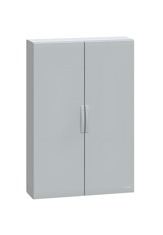 Schneider Thalassa PLA GRP - NSYPLA GRP 1500H x 1000W x 320mmD Floor Standing Enclosure with Double Plain Grey Doors; IP65; RAL7035 - NSYPLA15103G