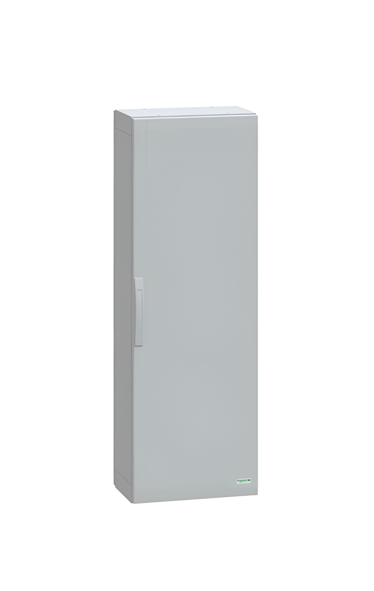 Schneider Thalassa PLA GRP - NSYPLA GRP 1500H x 500W x 320mmD Floor Standing Enclosure with Single Plain Grey Door; IP65; RAL7035 - NSYPLA1553G
