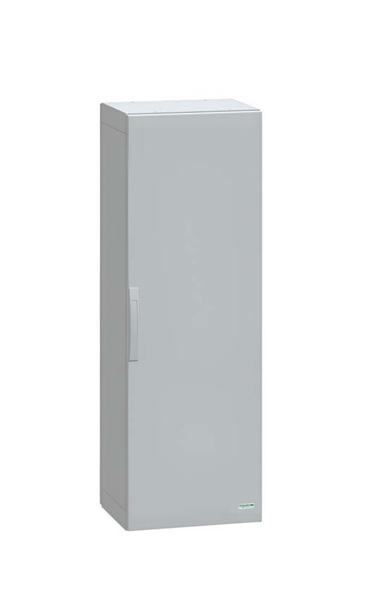 Schneider Thalassa PLA GRP - NSYPLA GRP 1500H x 500W x 420mmD Floor Standing Enclosure with Single Plain Grey Door; IP65; RAL7035 - NSYPLA1554G