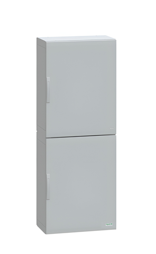 Schneider Thalassa PLA GRP - NSYPLA GRP 2000H x 750W x 420mmD Floor Standing Enclosure with Double Plain Grey Doors; IP65; RAL7035 - NSYPLA2074G