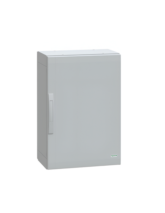 Schneider Thalassa PLA GRP - NSYPLA GRP 750H x 500W x 320mmD Floor Standing Enclosure with Single Plain Grey Door; IP65; RAL7035 - NSYPLA753G