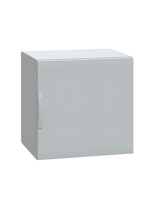 Schneider Thalassa PLA GRP - NSYPLA GRP 750H x 750W x 620mmD Floor Standing Enclosure with Single Plain Grey Door; IP65; RAL7035 - NSYPLA776G
