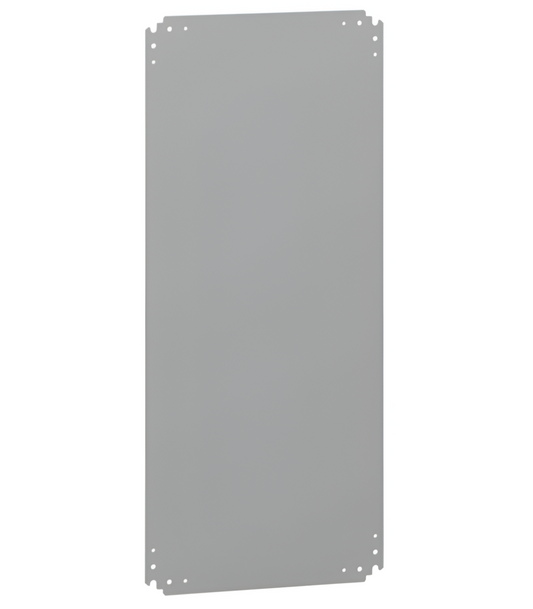 Schneider Thalassa PLA - NSYPMM Internal Mounting Plate for 1000H x 500mmW Enclosure; Galvanised Steel; Plate Dimensions: 890H x 375W x 2.5mmD - NSYPMM105