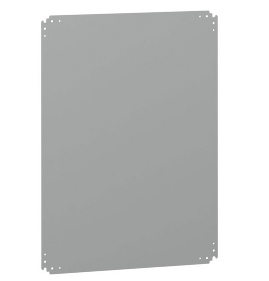 Schneider Thalassa PLA - NSYPMM Internal Mounting Plate for 1000H x 750mmW Enclosure; Galvanised Steel; Plate Dimensions: 890H x 625W x 2.5mmD - NSYPMM107