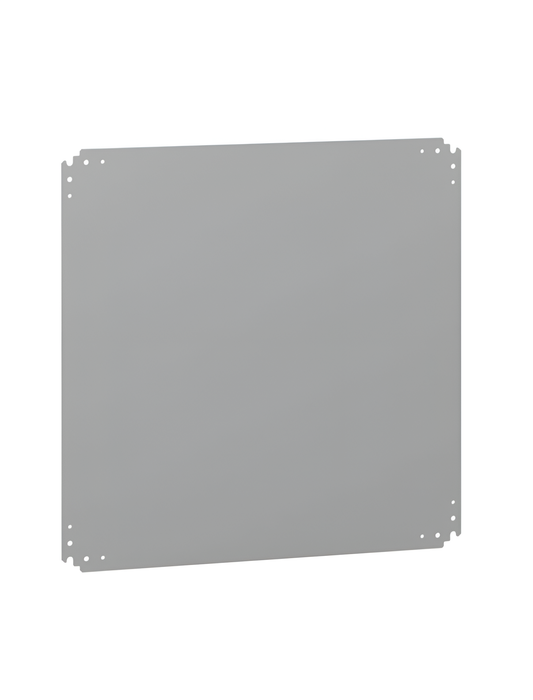 Schneider Thalassa PLA - NSYPMM Internal Mounting Plate for 750H x 750mmW Enclosure; Galvanised Steel; Plate Dimensions: 640H x 625W x 2.5mmD - NSYPMM77