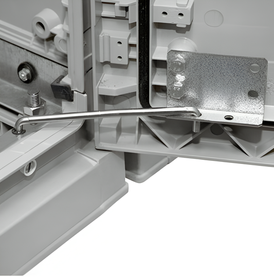 Schneider Thalassa - Door Retainer for Thalassa PLA; 2x Opening Positions 90o or 120o - NSYRETPLAU