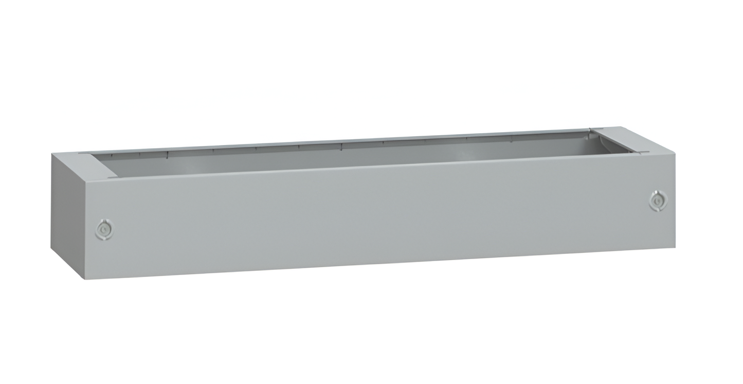 Schneider Thalassa PLA - GRP Plinth for PLA(T)126G Enclosure; Front Opening IP44; IK10; RAL7035; Dimensions: 200H x 1244W x 550mmD - NSYZA2126G