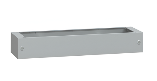 Schneider Thalassa PLA - GRP Plinth for PLA(T)126G Enclosure; Front Opening IP44; IK10; RAL7035; Dimensions: 200H x 1244W x 550mmD - NSYZA2126G