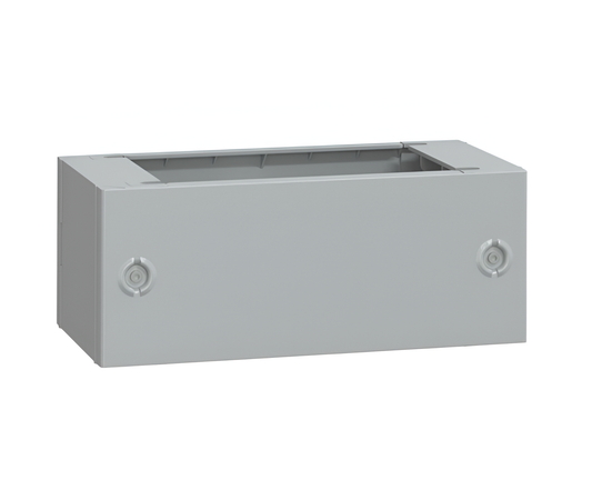 Schneider Thalassa PLA - GRP Plinth for PLA(T)53G Enclosure; Front Opening IP44; IK10; RAL7035; Dimensions: 200H x 494W x 250mmD - NSYZA253G