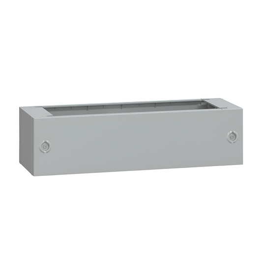 Schneider Thalassa PLA - GRP Plinth for PLA(T)73G Enclosure; Front Opening IP44; IK10; RAL7035; Dimensions: 200H x 744W x 250mmD - NSYZA273G