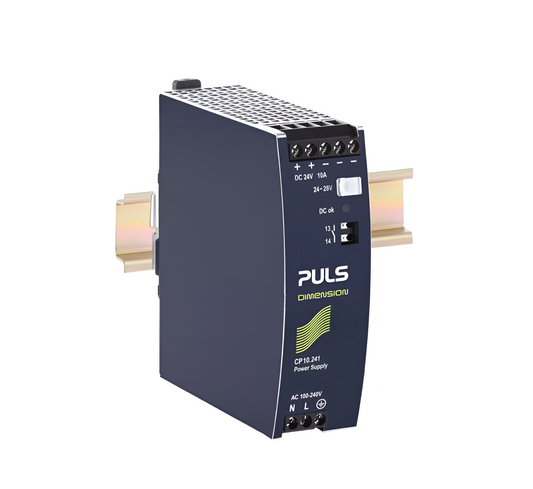 PULS -  DIMENSION DIN Rail Power Supply, 100 → 240V ac ac Input, 24V dc dc Output, 10A Output, 240W (CP10.241)