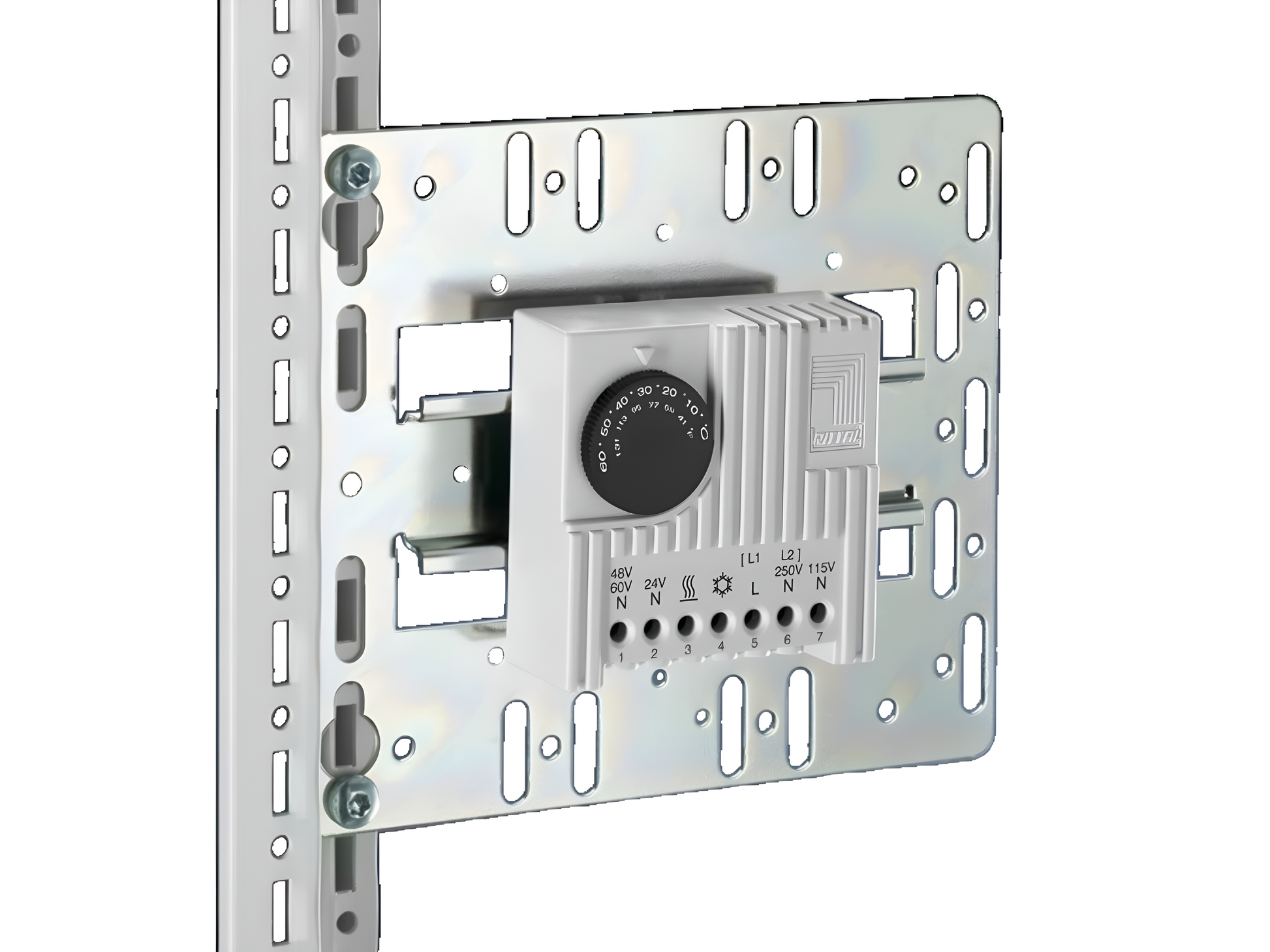 Rittal Mounting Plate with Integral Top-Hat Rail (7526.964)