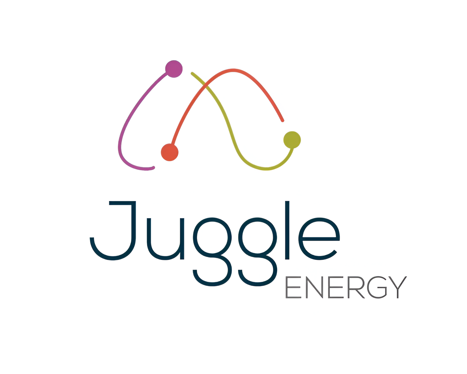 Juggle Energy logo with colorful design on a white background