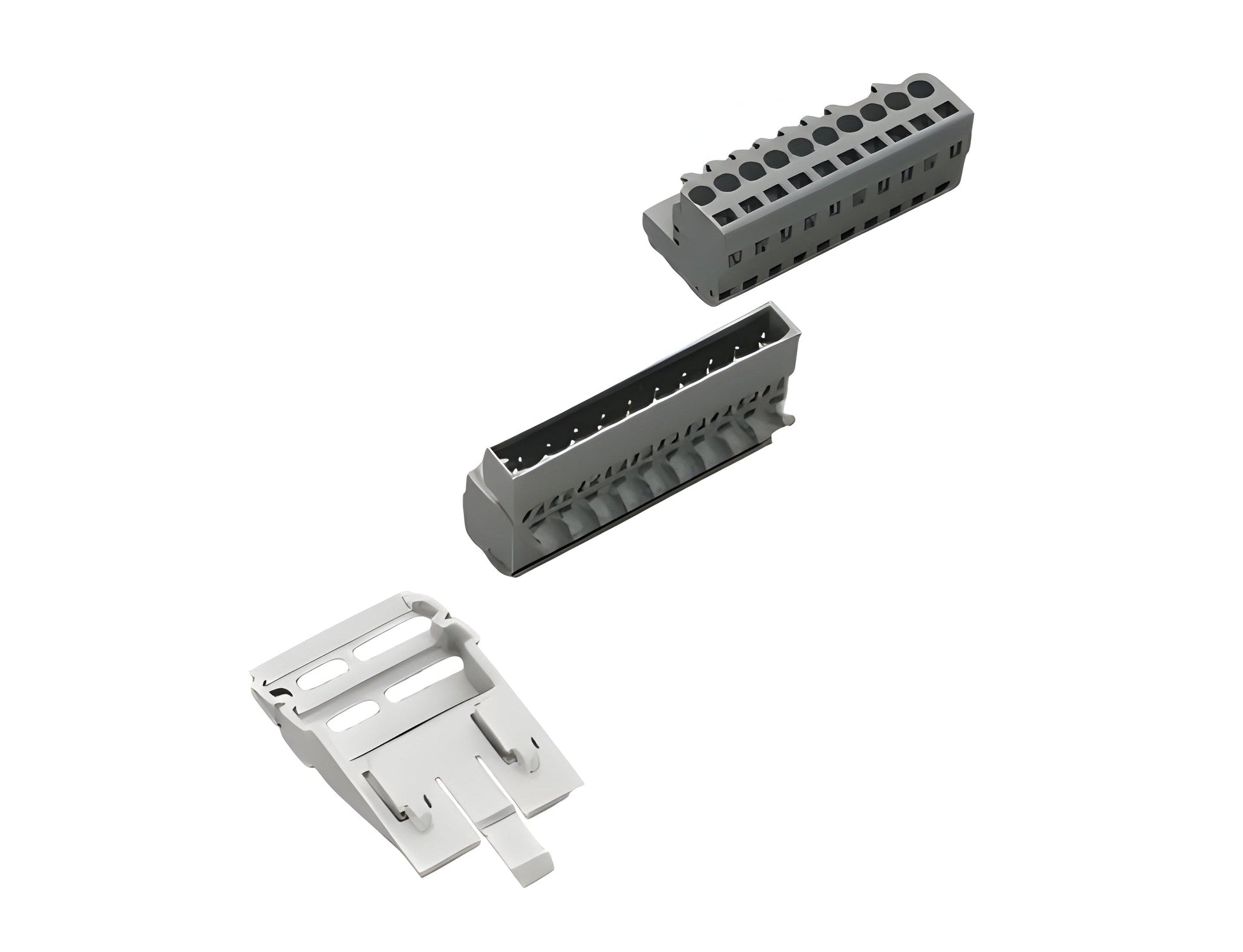 Woehner 10-pole Connector, with Support, 250 V (32513)