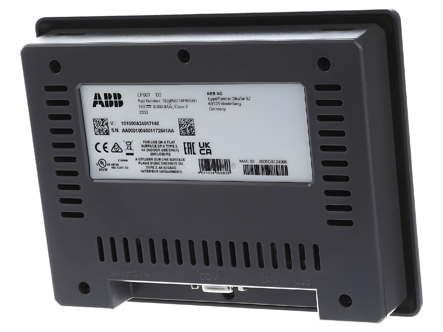 ABB colour touch screen 7 inches 800x480 - Recessed mounted monitor TFT (1SAP507100R0001)