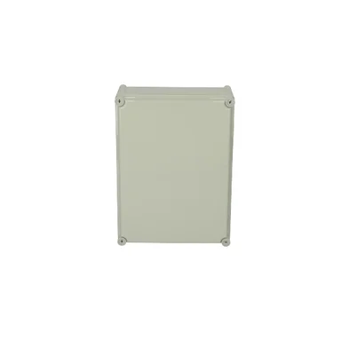 Fibox 5330363 ARCA 3828 13 G isometric view - IK08 impact rated polycarbonate enclosure with locking screws